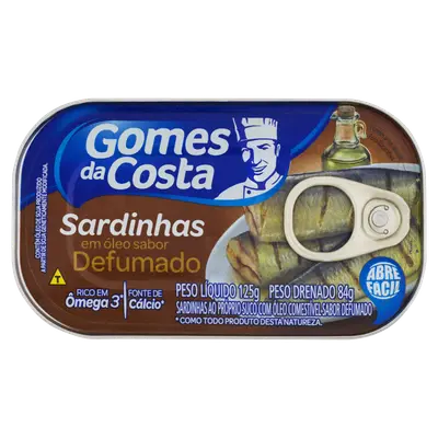 SARDINHA EM OLEO DEFUMADO 125G