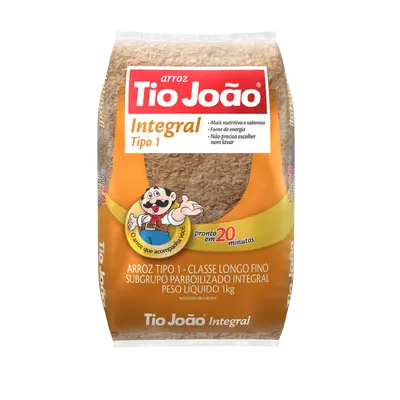 TIO JOAO ARROZ INTEGRAL LONGO FINO TIPO 1 1KG