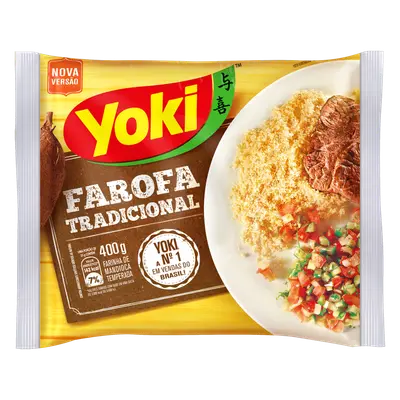 YOKI FAROFA DE MANDIOCA TEMPERADA 400G