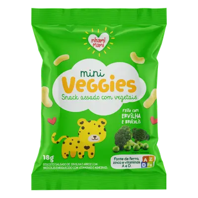 NHAMI MAMI MINI VEGGIES ERVILHA E BROCOLIS 18G