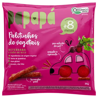 PAPAPÁ PALITINHOS BETERRA GRAO BICO 20G