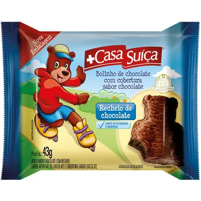 CASA SUIÇA BOLO URSINHO CHOCOLATE 43G