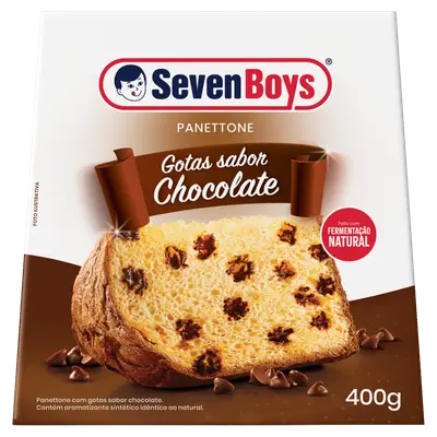SEVEN BOYS PANETTONE GOTAS DE CHOCOLATE 400G