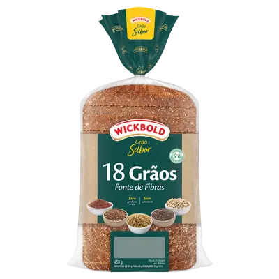 WICKBOLD PAO GRAOS INTEGRAL 18 GRAOS 450G