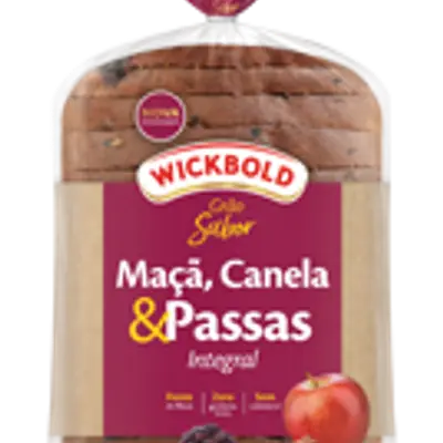 WICKBOLD PAO GRAOS MAÇA CANELA E PASSAS 450G