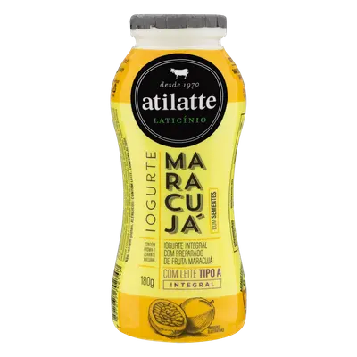 ATILATTE IOGURTE GARRAFA MARACUJA 180G