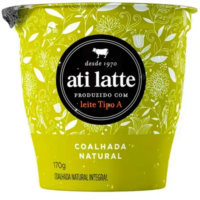 ATILATTE QUEIJOS COALHADA NATURAL INTEGRAL 170G