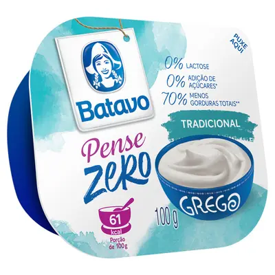 BATAVO IOGURTE PENSE ZERO TRADICIONAL 100G
