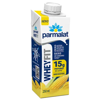 PARMALAT FIT WHEY 15G MILHO VERDE 250ML