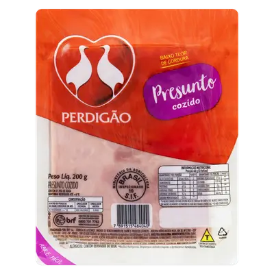 PERDIGAO PRESUNTO FATIADO A VACUO 200G