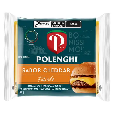 POLENGHI QUEIJO CHEDDAR SANDWICH-IN 144G