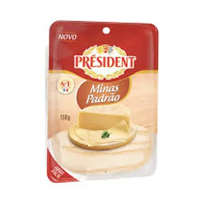 PRESIDENT QUEIJO FATIADO MINAS PADRAO 150G