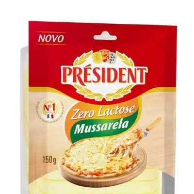 PRESIDENT QUEIJO FATIADO ZERO LAC 130G