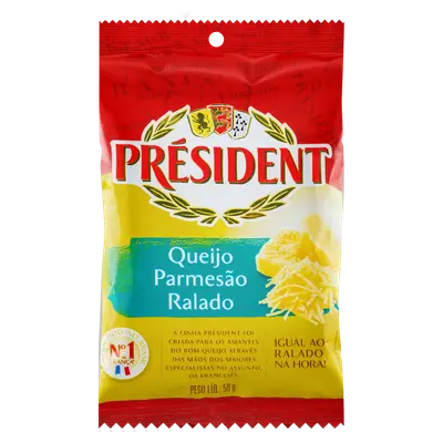 PRESIDENT QUEIJO PARMESAO RALADO 50G