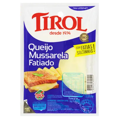 TIROL QUEIJO MUSSARELA 150G