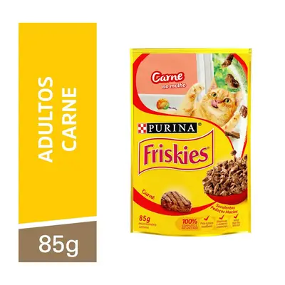 PET FRISKIES CARNE AO MOLHO 85G