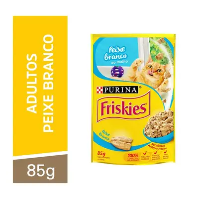PET FRISKIES PEIXE BRANCO AO MOLHO 85G