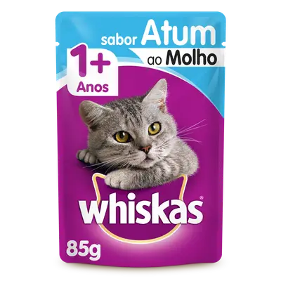 WHISKAS RAÇAO SACHET ADULTOS ATUM 85G