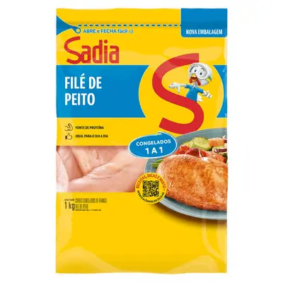 SADIA FRANGO CONGELADO PEITO 1KG