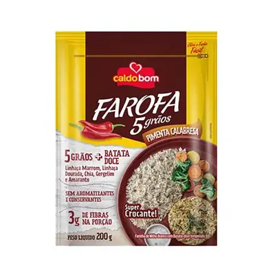 CALDOBOM FAROFA G GRAOS P. CALAB. 200G