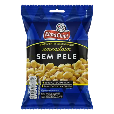 ELMA CHIPS AMENDOIM SEM PELE 100G