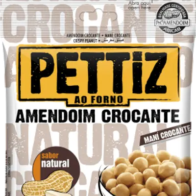 PETTIZ AMENDOIM NATURAL CROCANTE 120G