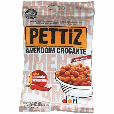 PETTIZ AMENDOIM PIMENTA VERMELHA 120G