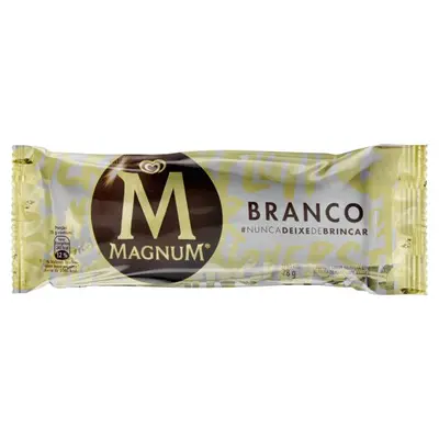 KIBON SORVETE MAGNUM PALITO BRANCO 90ML