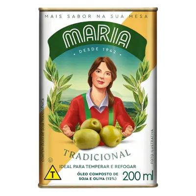 OLEO COMPOSTO SOJA/OLIVA 8% MARIA 200ML